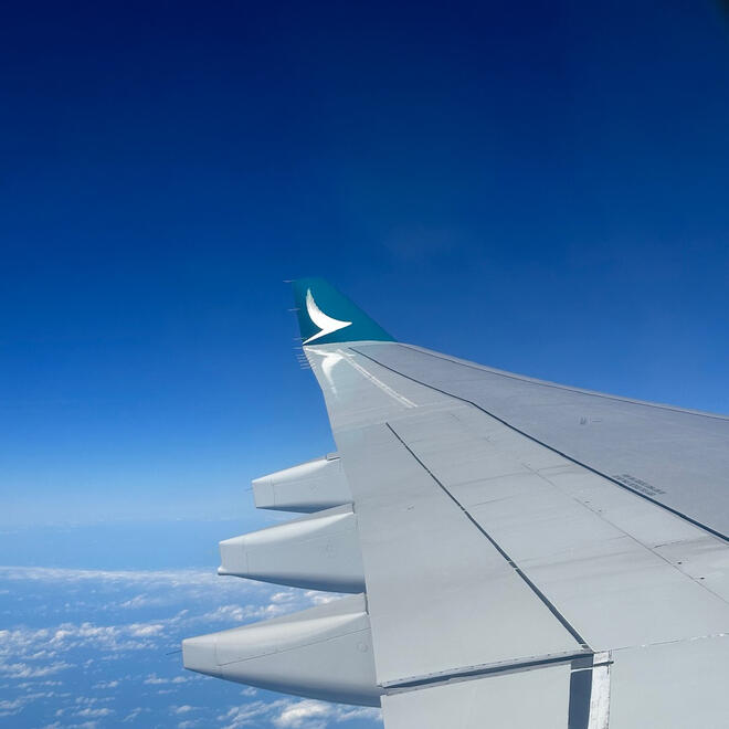 View from an airplane