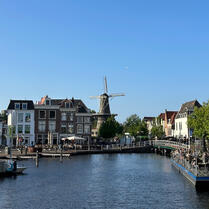 Molen De Valk in Leiden, Netherlands and its surroundings